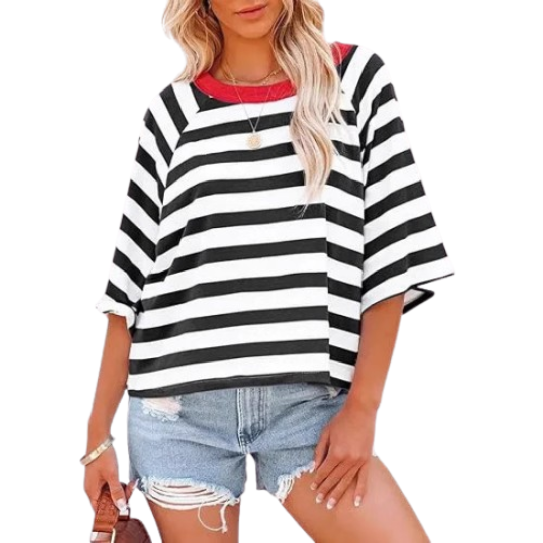 MAOSIE™ – Trendy en ruime zomer top met ronde hals