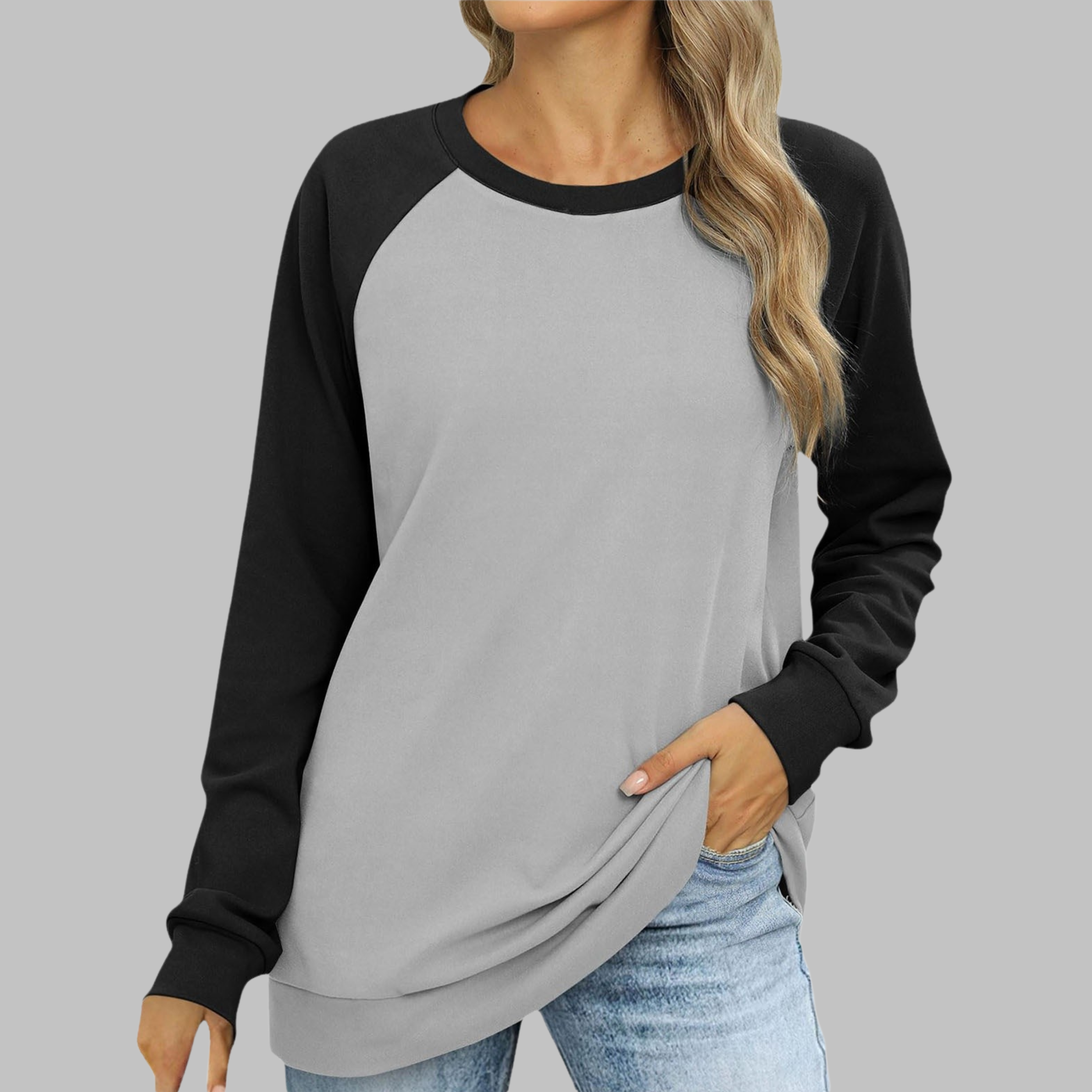 LHANTEL™ - Casual sweatshirt met ronde hals en lange mouwen