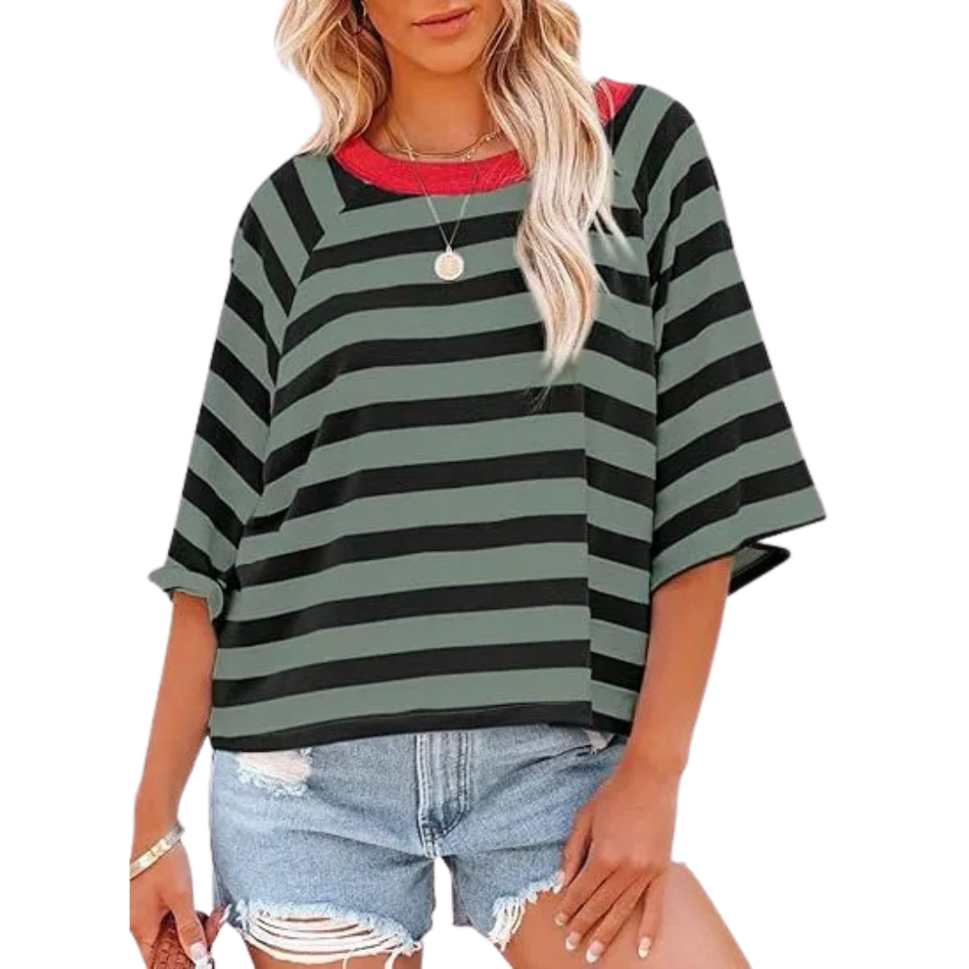 MAOSIE™ – Trendy en ruime zomer top met ronde hals