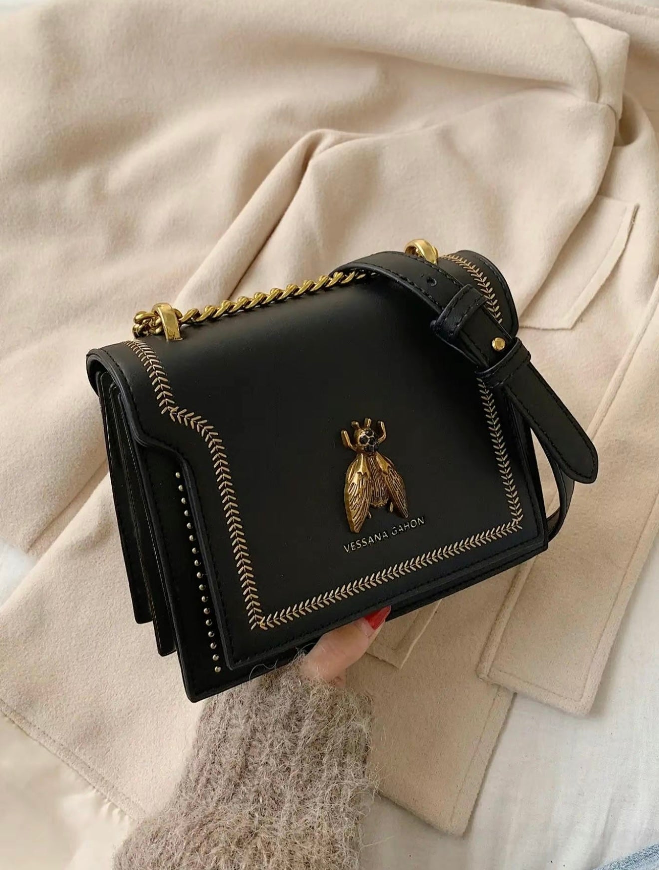 SIMONE™ - Luxe Schoudertas Tijdloos