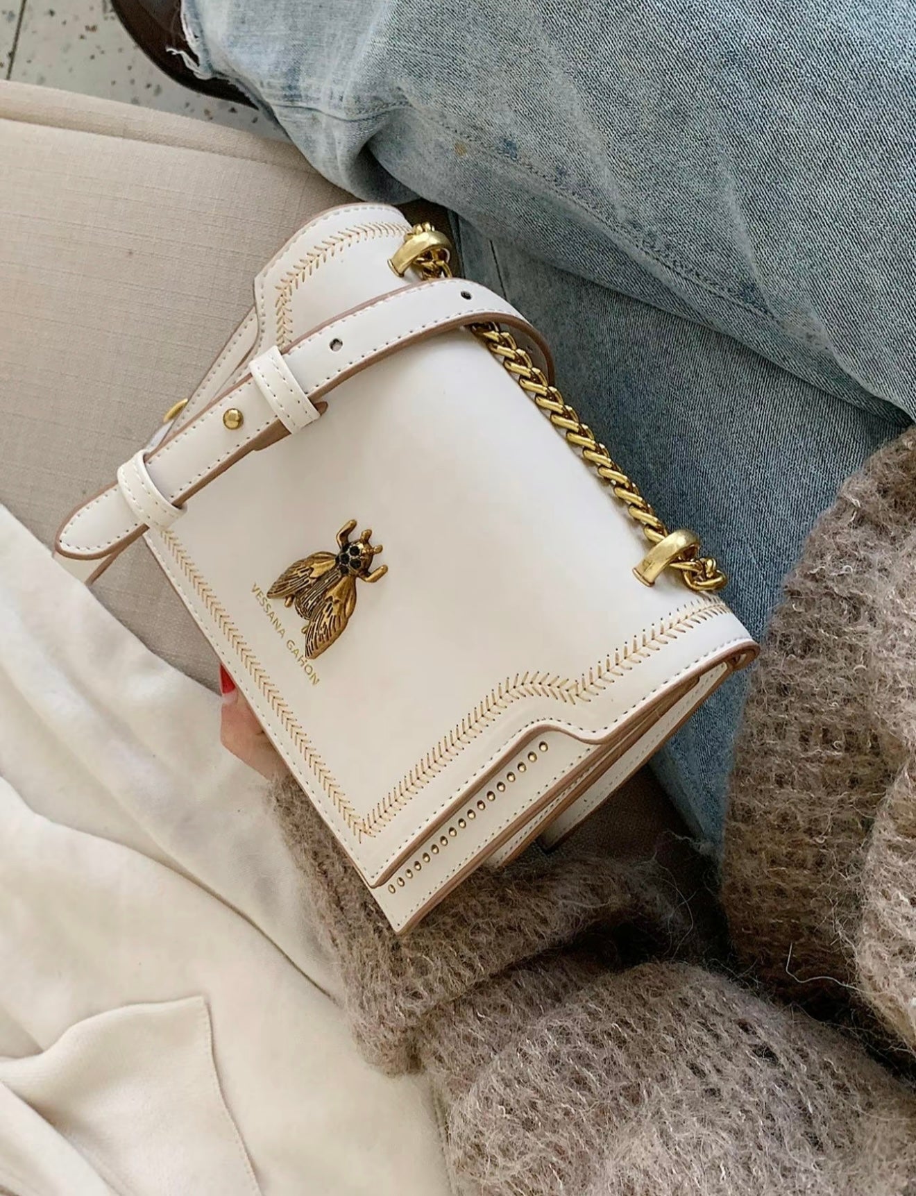 SIMONE™ - Luxe Schoudertas Tijdloos