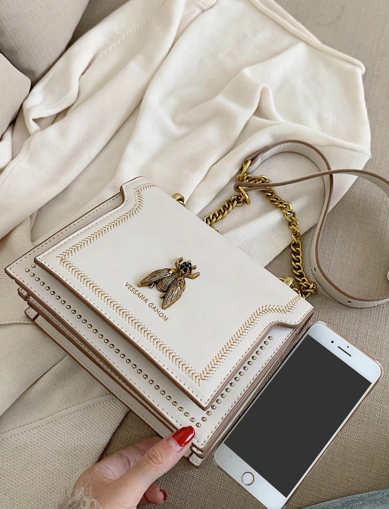 SIMONE™ - Luxe Schoudertas Tijdloos