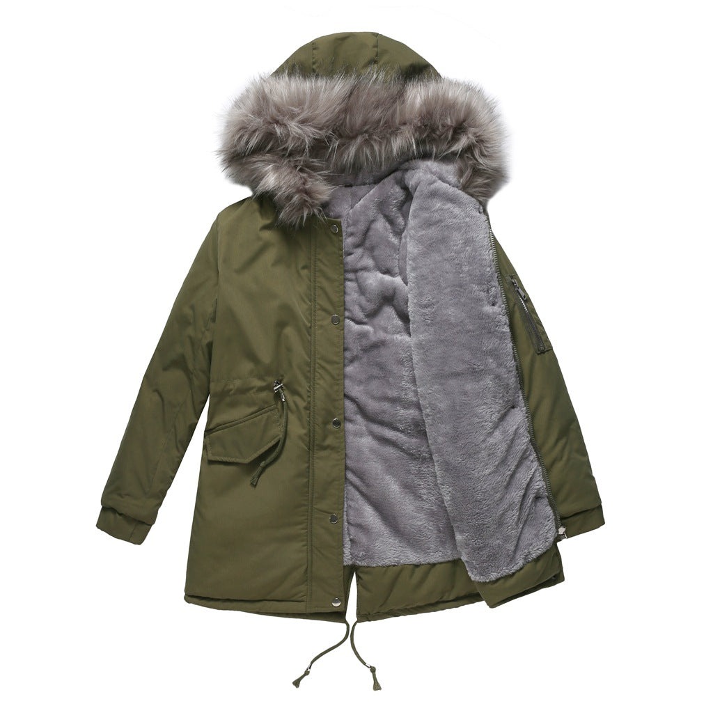 MARINA™ | Parka en Warme Velours met Afwerkingen