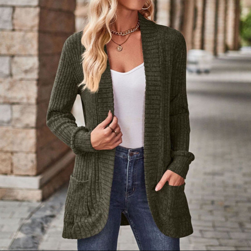 LUCILLE™ - Lichtgewicht cardigan met lange mouwen en open voorkant