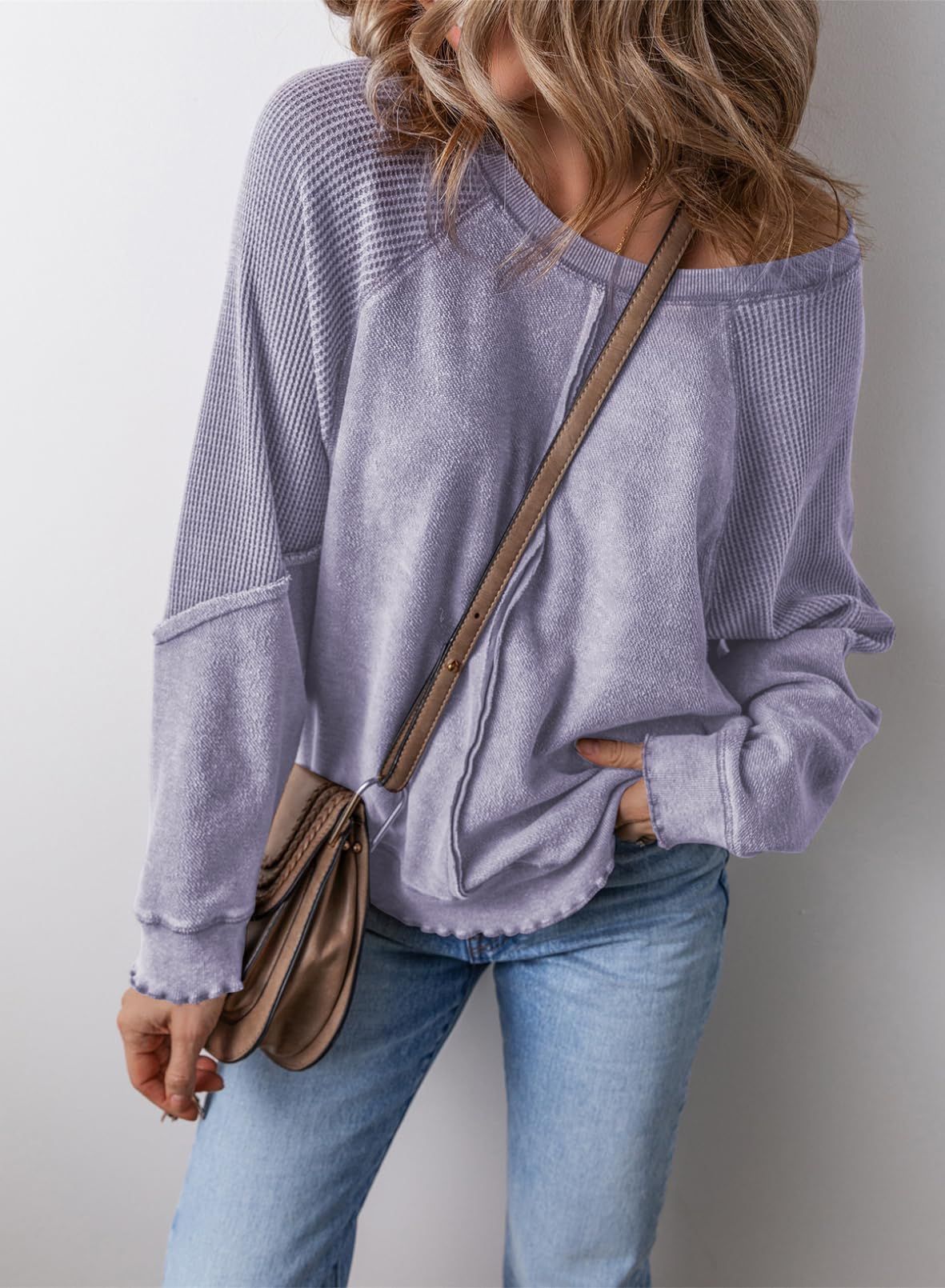 PRECIOUS™ - Casual sweatshirt met ronde hals en lange mouwen