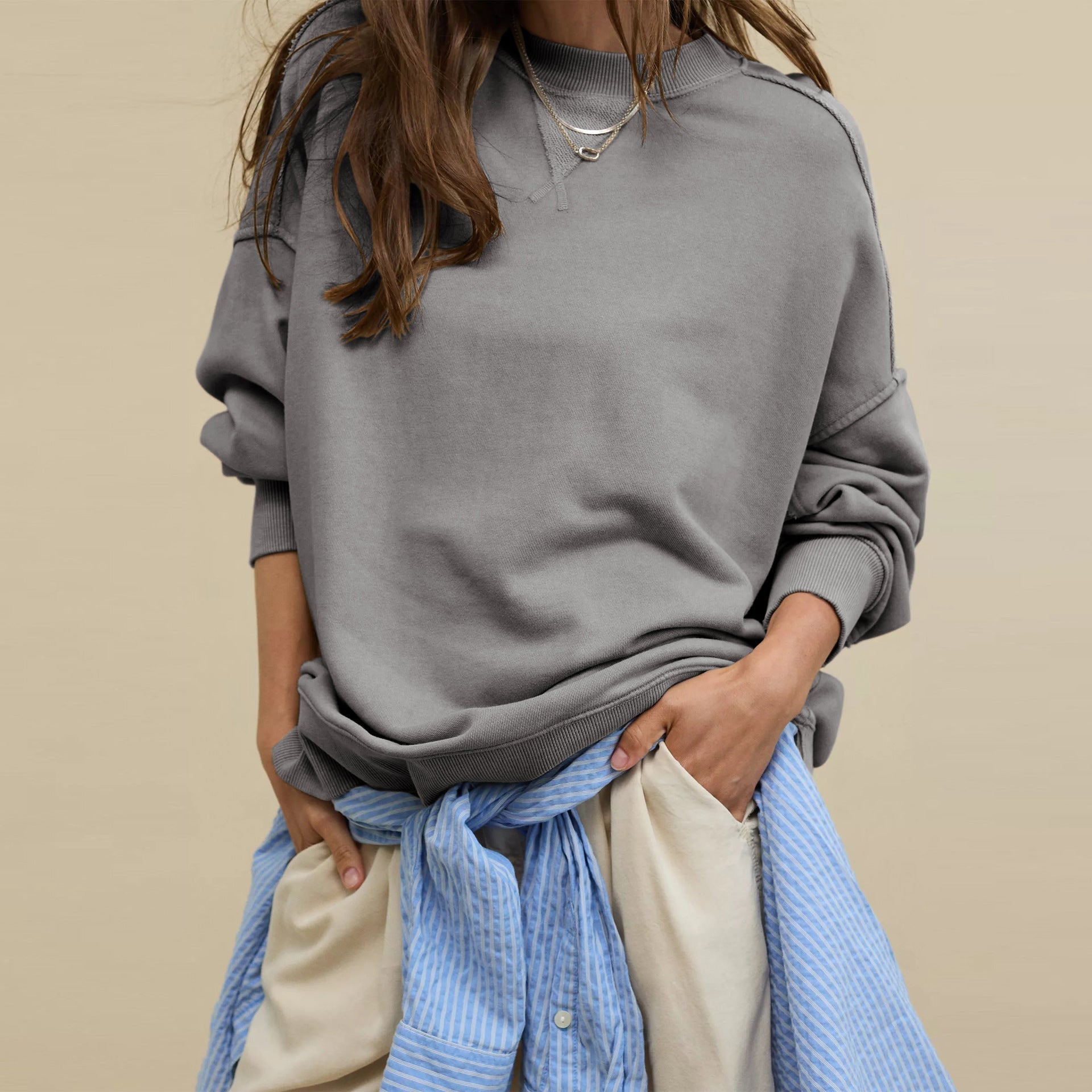 ANNE™ – Klassieke sweatshirt met een ontspannen pasvorm