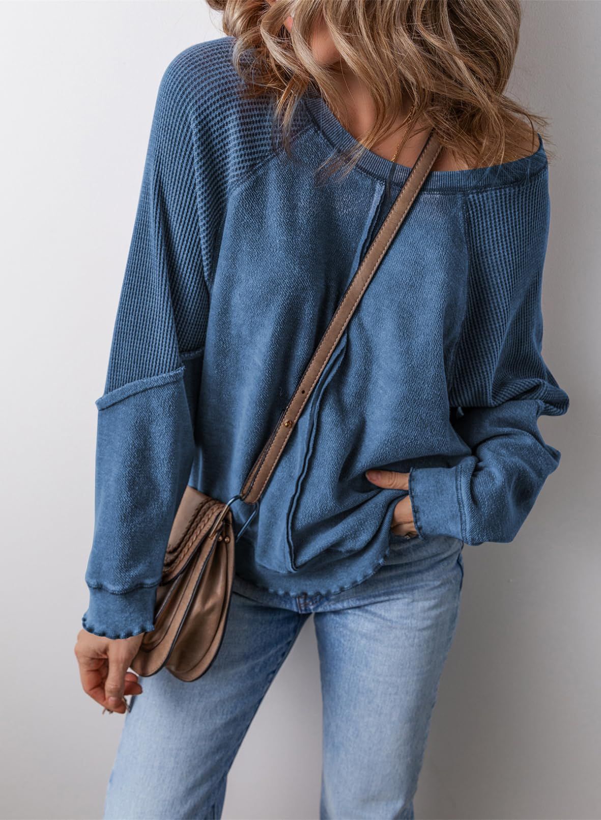 PRECIOUS™ - Casual sweatshirt met ronde hals en lange mouwen