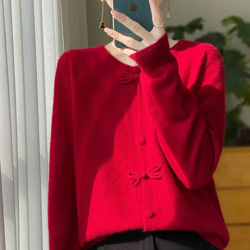 BELLA™ - Chique Cardigan met Strik