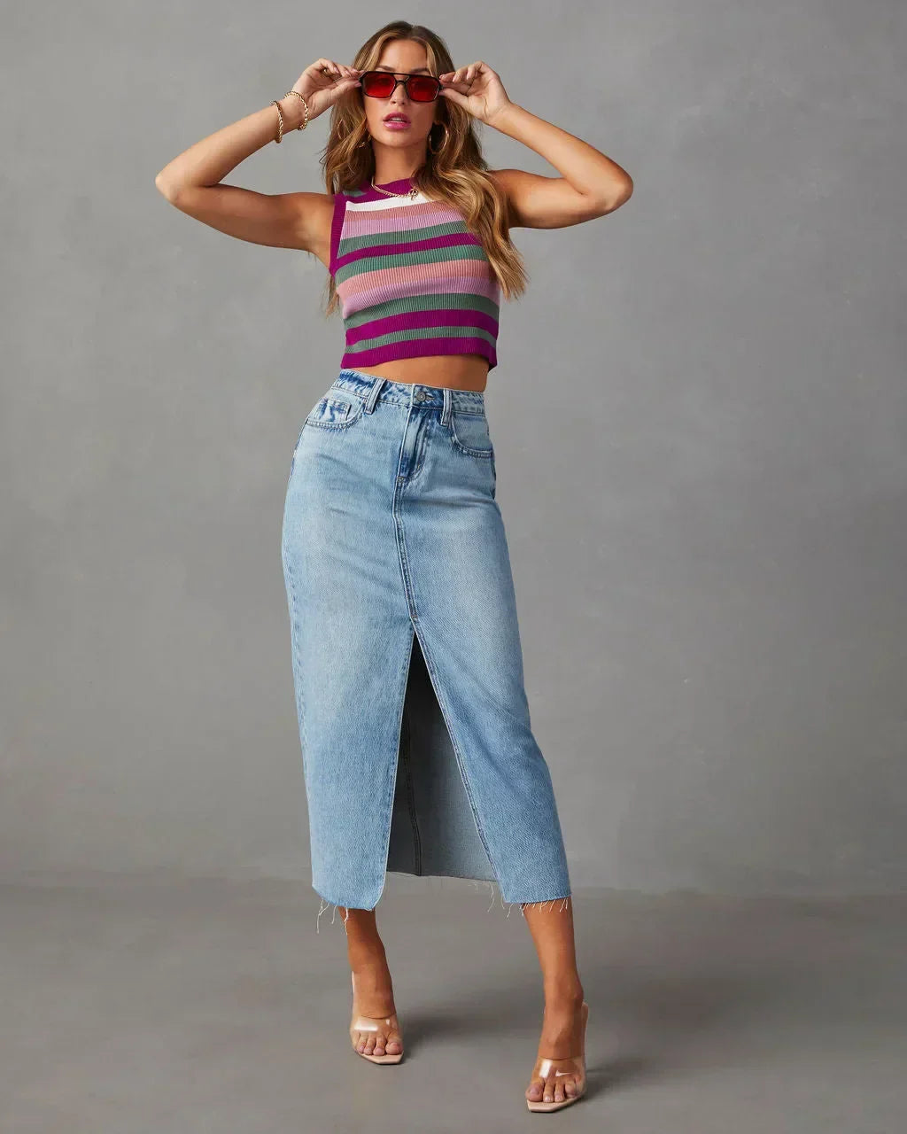 DENISE™ – Hoge Taille Jeansrok