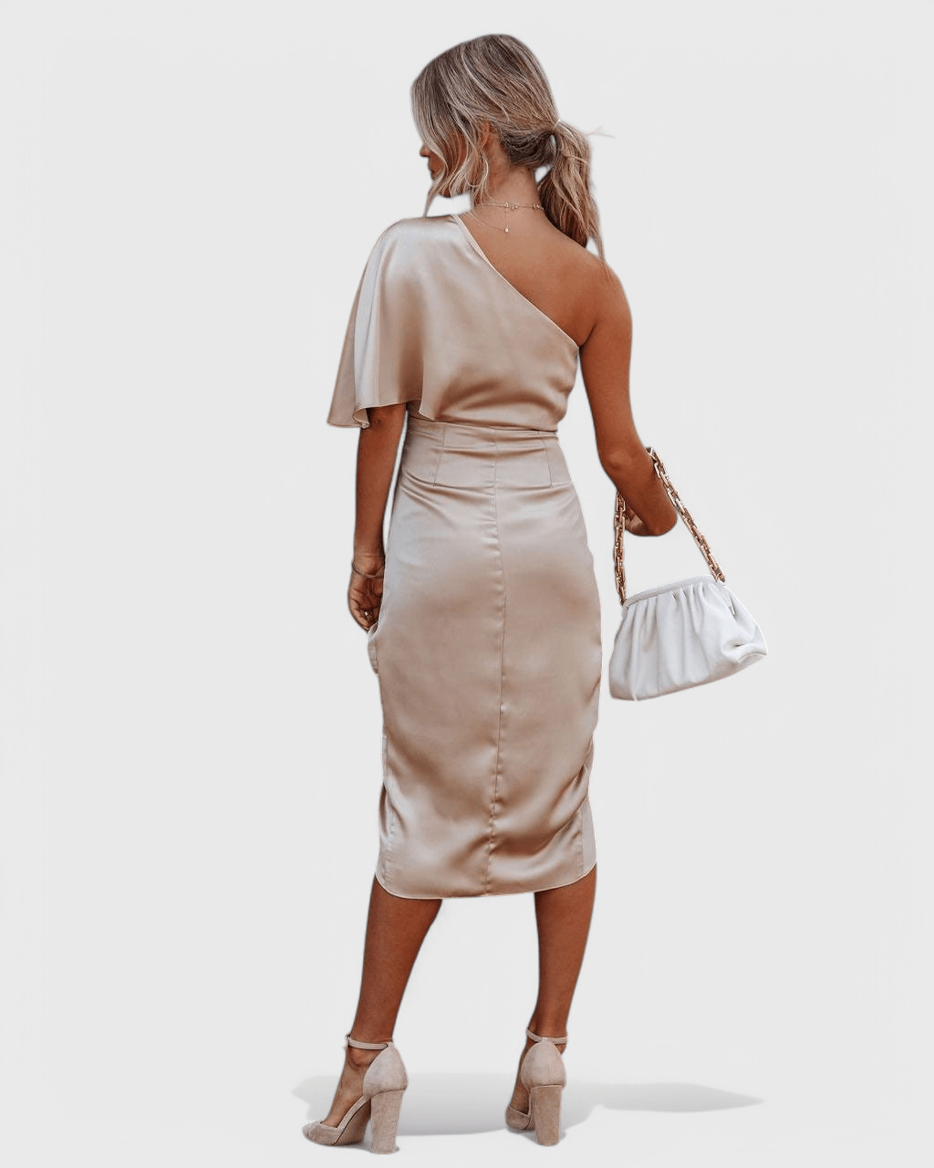 Anais | Elegante en Zijdeachtige Satijnen Jurk