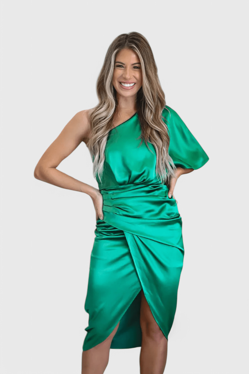 Anais | Elegante en Zijdeachtige Satijnen Jurk