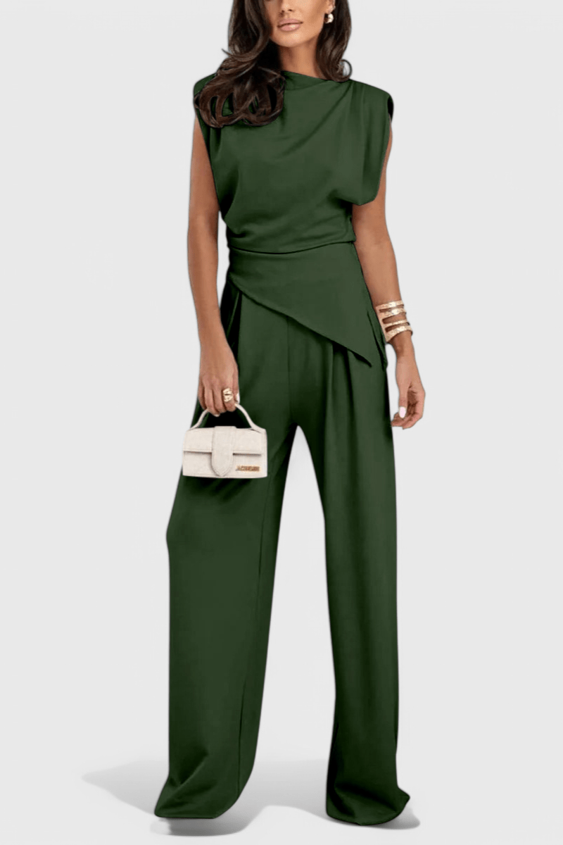 Sofia | Ensemble Met Drapage Op De Schouders