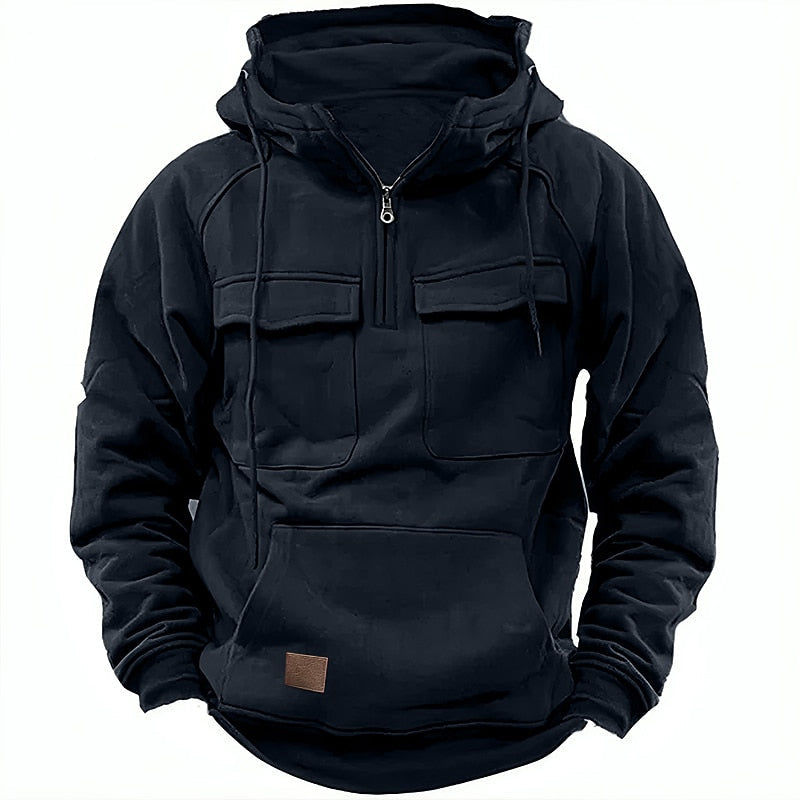 Nolan™ | Stijlvolle herfst hoodie met rits