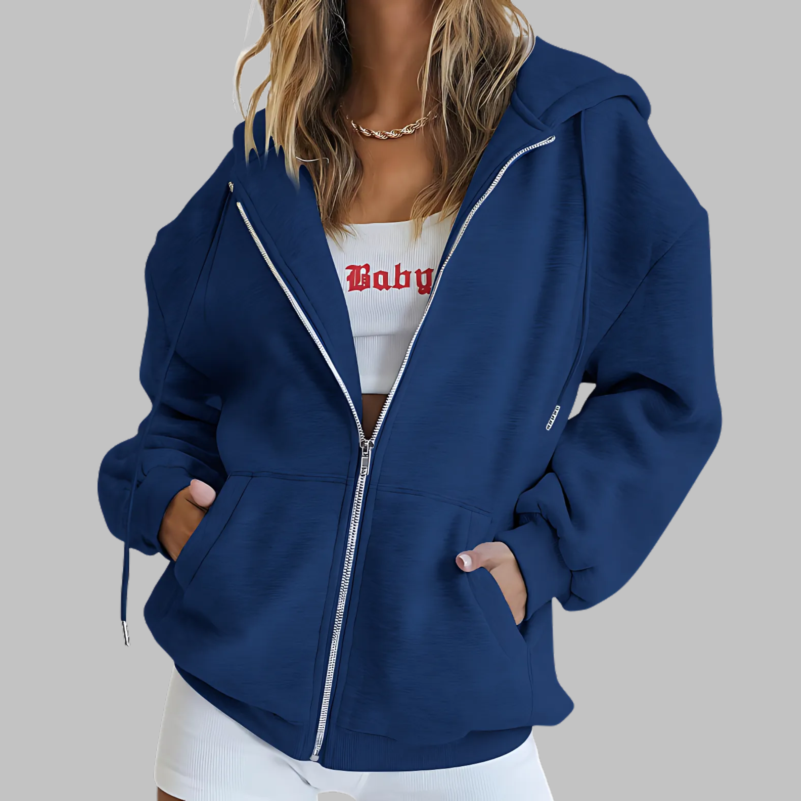 LILMA™ - Oversized Capuchonjack met Rits