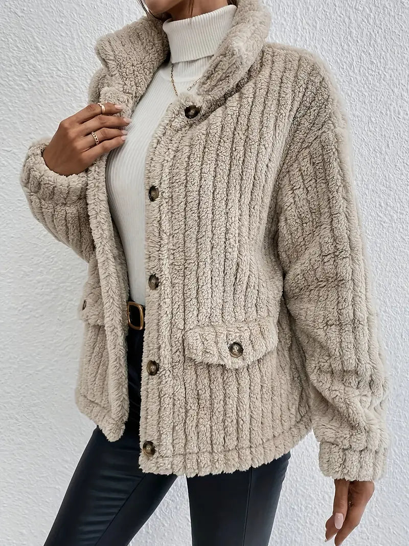 NOVA™ | Dubbelzijdige Velours Knopen Cardigan