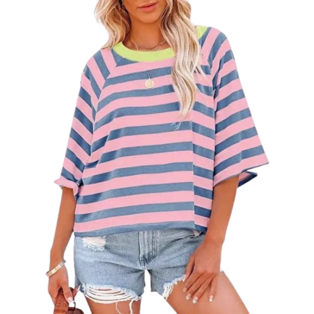 MAOSIE™ – Trendy en ruime zomer top met ronde hals