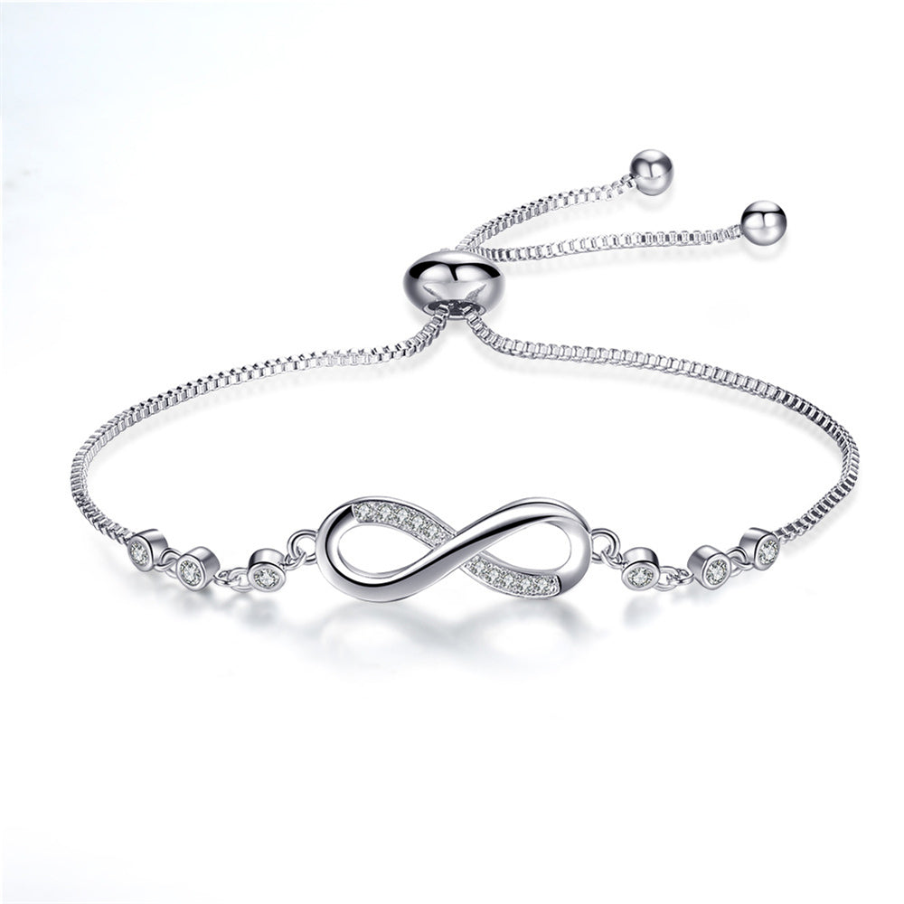 Verstelbare Infinity Armband van Zilver