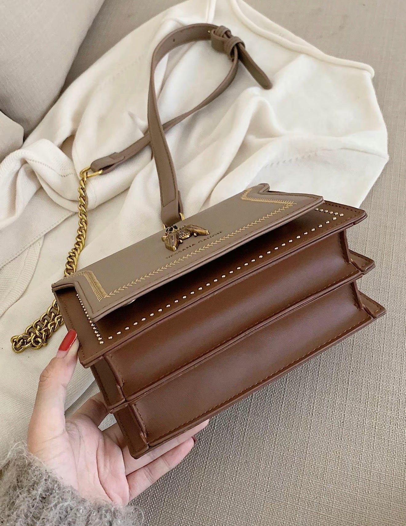 SIMONE™ - Luxe Schoudertas Tijdloos