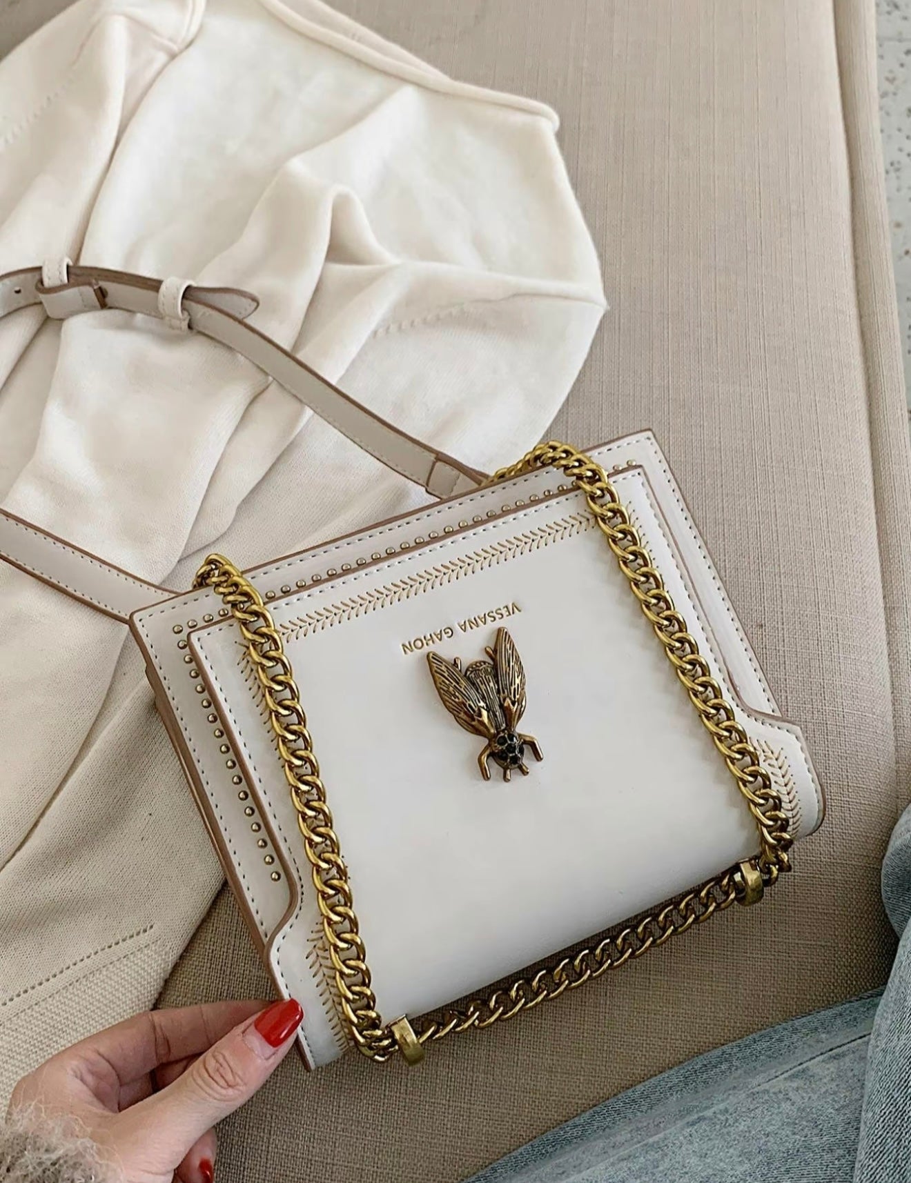 SIMONE™ - Luxe Schoudertas Tijdloos