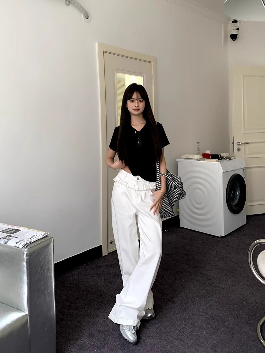 PAISLEY™ – Elegante Flared Jeans met Kant