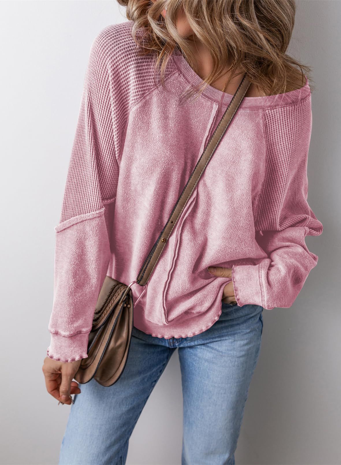 PRECIOUS™ - Casual sweatshirt met ronde hals en lange mouwen