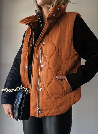 PAMMY™ - Klassieke Gevoerde Gilet Met Knopen en Rits met Kraag