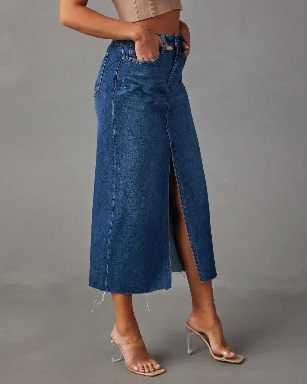DENISE™ – Hoge Taille Jeansrok