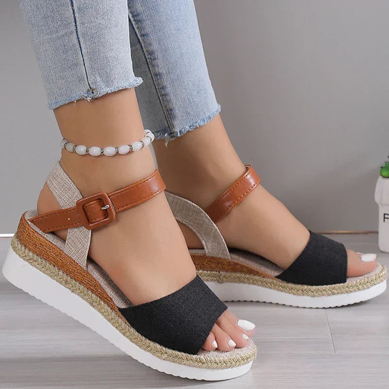 CHARLENE™ – Casual Wedge Hakken Sandalen