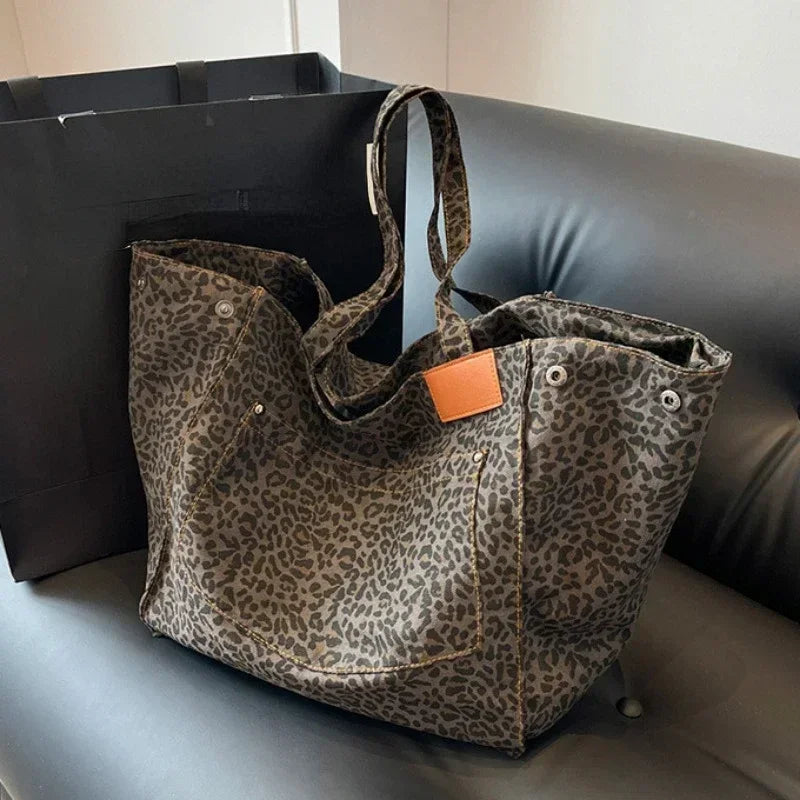 ODILE™ – Chic en Moeiteloos Luipaard Tote