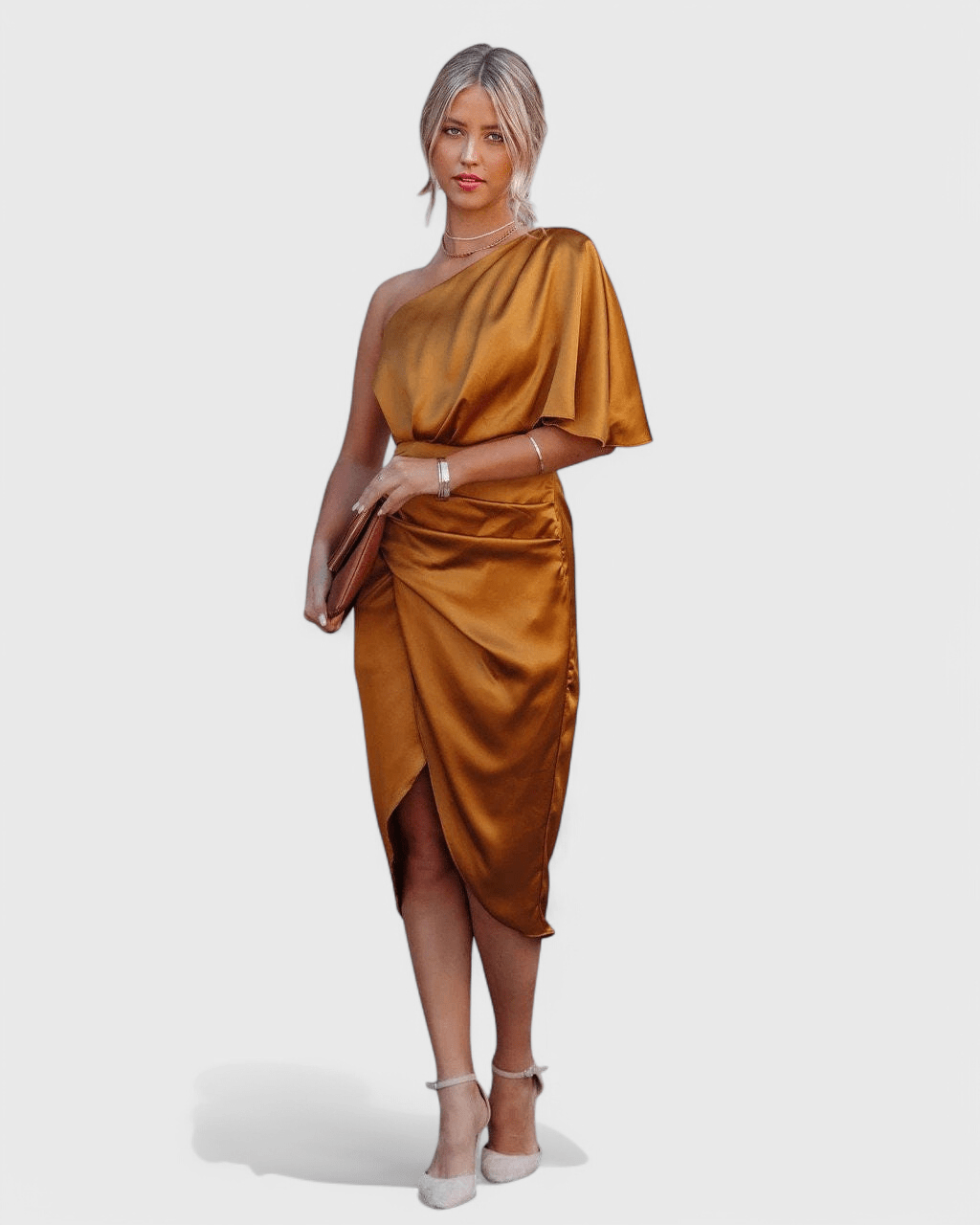 Anais | Elegante en Zijdeachtige Satijnen Jurk