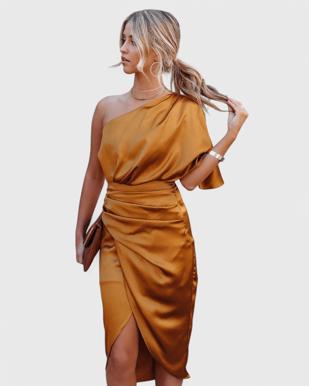 Anais | Elegante en Zijdeachtige Satijnen Jurk