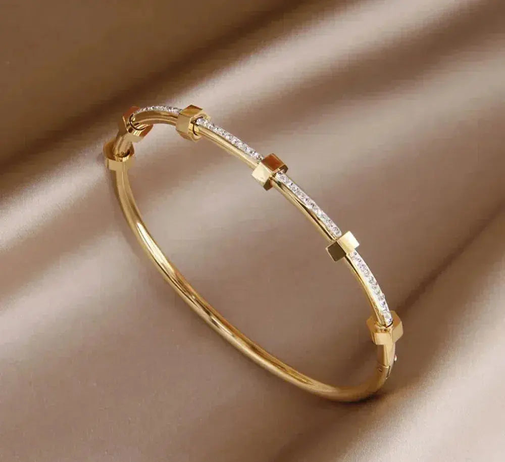 Elegante armband in glanzend goud